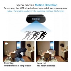 Skrytá kamera v hodinách – FULL HD, 140°, WiFi, IOS a Android aplikácia, nočné videnie, detekcia pohybu