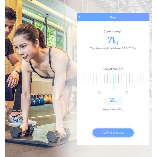 Inteligentná Bluetooth váha spárovateľná s Android alebo IOS zariadeniami