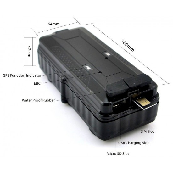 Magnetický GPS WiFi tracker s ultra dlhou výdržou batérie pre dlhodobé sledovanie, odposluch, pohybový senzor