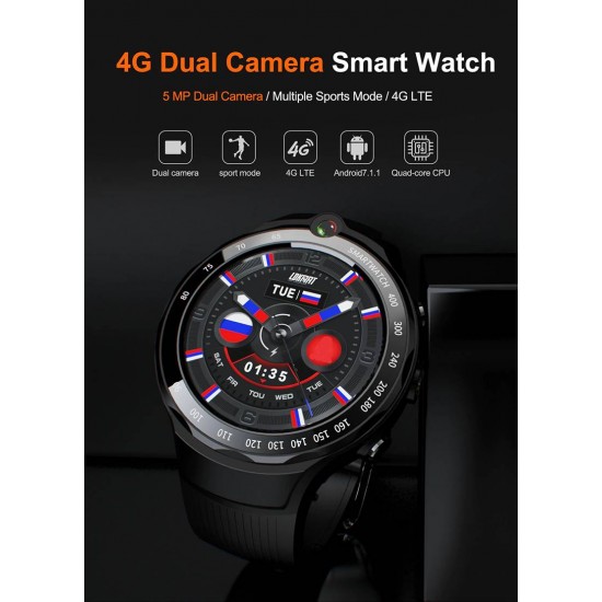 Smarthodinky s mobilom, podpora 4G, Amoled displej, duálna kamera, GPS, športové funkcie