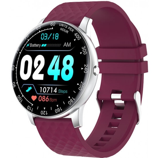 Ženské ružové vodeodolné outdoorové smart Bluetooth hodinky športové funkcie diagnostika