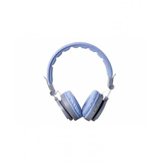 Štýlové sivomodré bezdrôtové Bluetooth slúchadlá s MP3 v príťažlivom a pohodlnom prevedení 