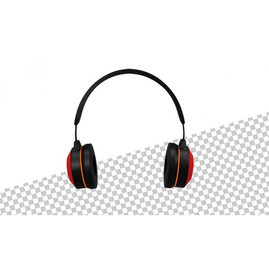 Štýlové, pohodlné červeno-čierne bezdrôtové Bluetooth slúchadlá s MP3 a rádiom