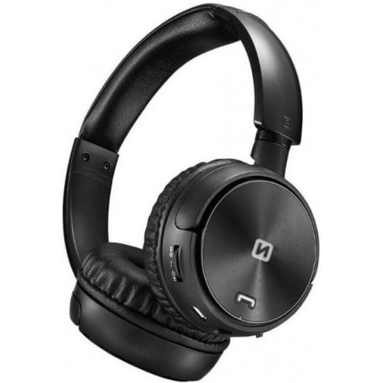 Štýlové, pohodlné čierne bezdrôtové BT slúchadlá s MP3, rádiom a vstavaným ovládaním