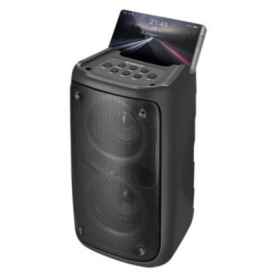 20W Bluetooth prenosný reproduktor, LED podsvietenie, TWS, karaoke, slot na mikro SD kartu, FM rádio