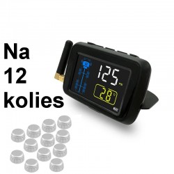12 ks Senzory tlaku a teploty v pneumatikách pre nákladné vozidlá a kamióny