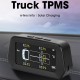 Merač teploty a tlaku pre 6 kolies pre všetky typy vozidiel - TPMS pre 6 kolies, LCD displej, solárne nabíjanie